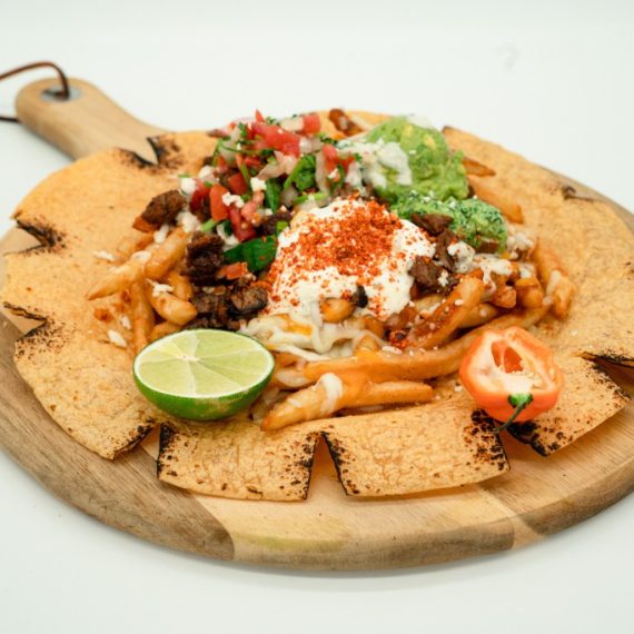 loaded fries with meat