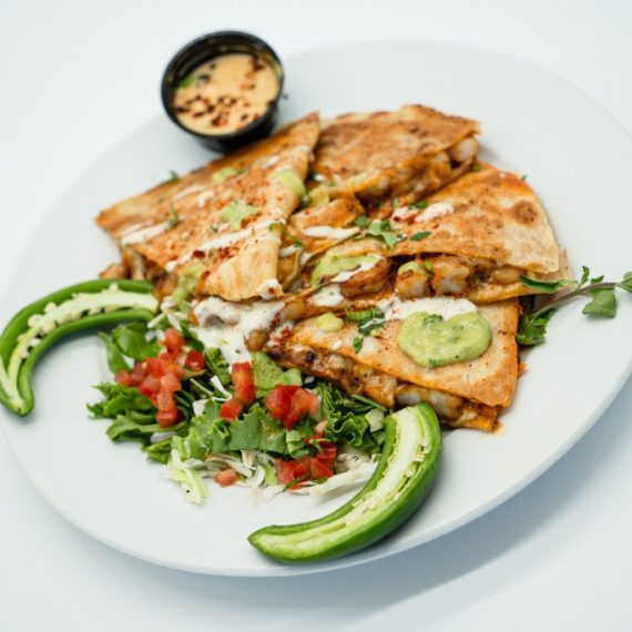 quesadilla with shrimp menu santa monica