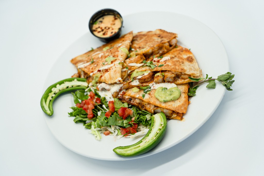 quesadilla with shrimp menu santa monica